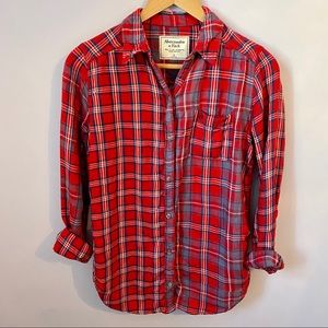 ABERCROMBIE & FITCH plaid button up